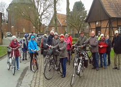 Foto der Abfahrt des Radfahrer